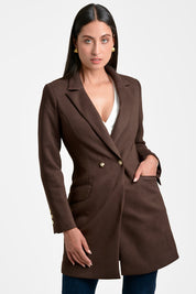 abrigo mujer en punto ab 0095 1 AB-0095 cocoa Xuss - imagen 2