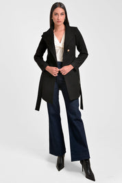 abrigo mujer en pano ab 0109 AB-0109 negro Xuss - imagen 2