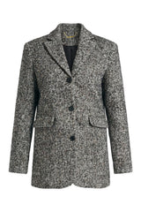 Abrigo mujer bolsillos frontales color gris