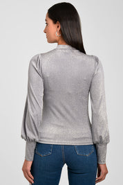 Blusa mujer efecto lurex