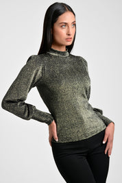 Blusa mujer efecto lurex