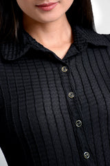 Camisa mujer punto entallada
