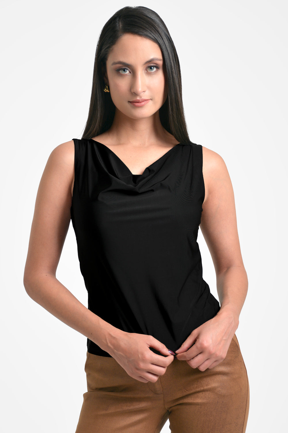 blusa mujer en lycra bl 0566 1 BL-0566 negro Xuss imagen 2