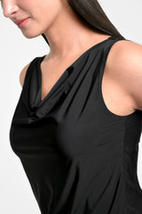 Blusa mujer en lycra color negro