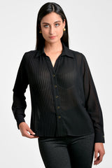 Camisa mujer plisada