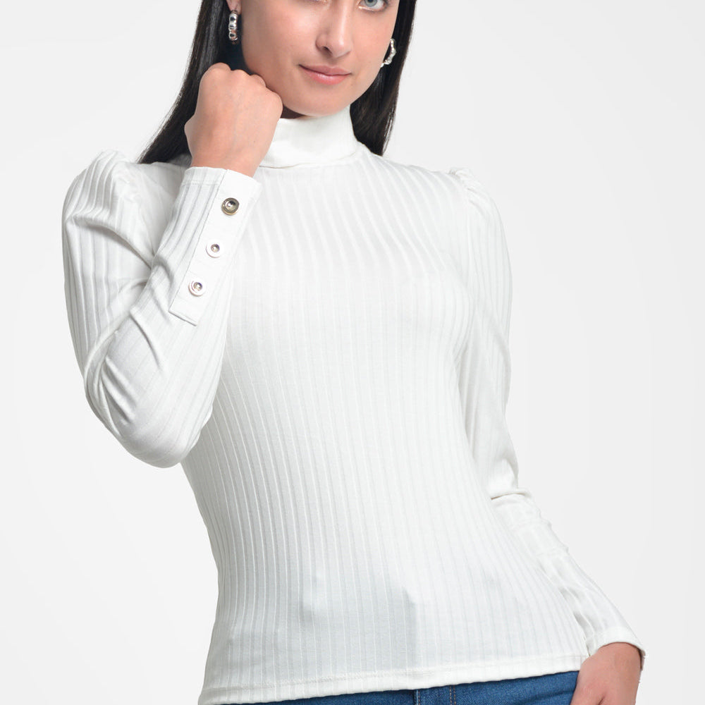 blusa mujer en punto bl 0603 1 BL-0603 ivory Xuss imagen 2
