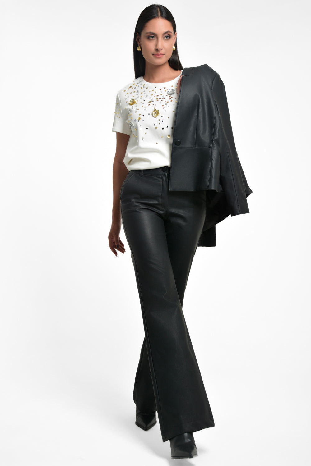 camiseta mujer oversize bl 0627 BL-0627 ivory Xuss imagen 1