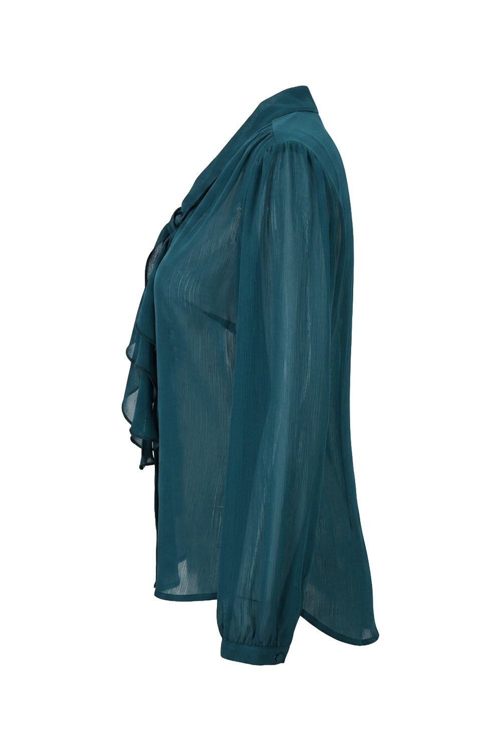 blusa mujer en chiffon bl 0636 BL-0636 verde jade Xuss imagen 5