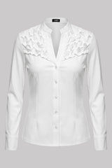 Camisa mujer cuello alto