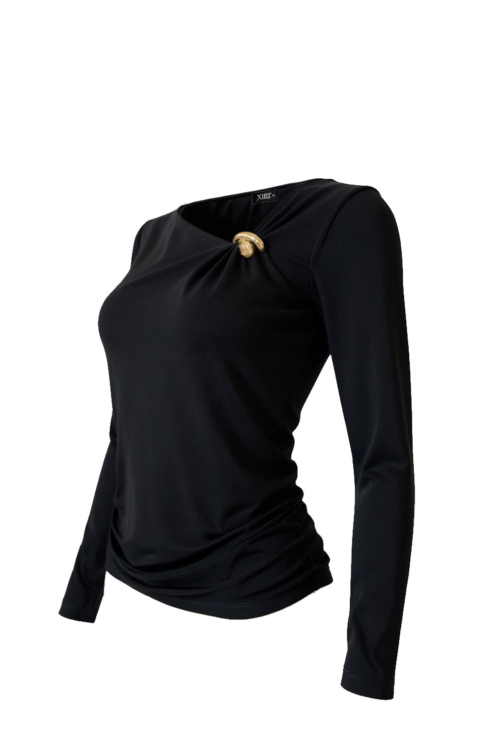 blusa mujer con herraje bl 0671 BL-0671 negro Xuss imagen 5