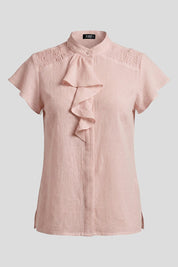 blusa mujer cuello neru bl 0678 BL-0678 palo de rosa Xuss imagen 2