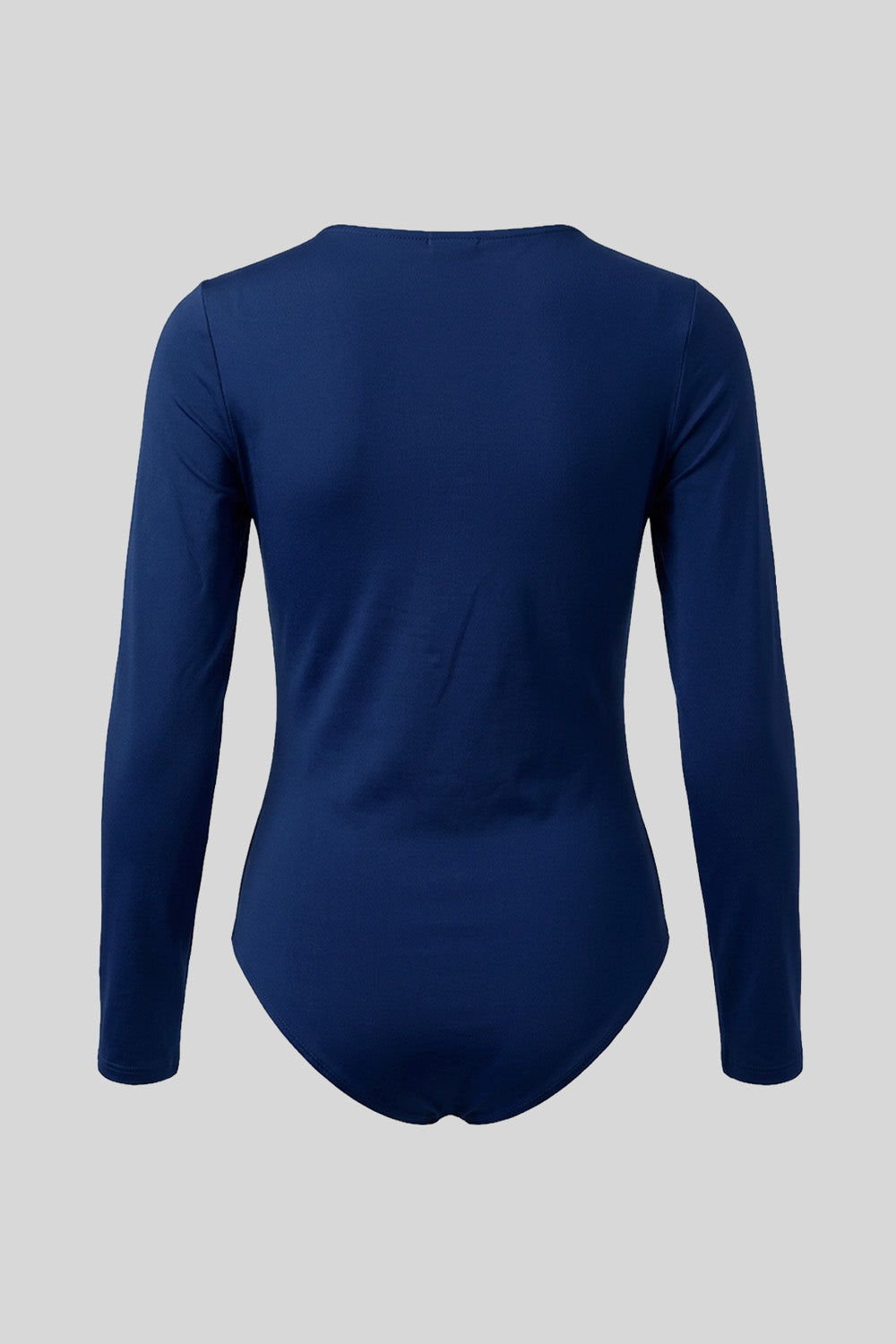 body mujer cuello asimetrico bl 0684 BL-0684 azul navy Xuss imagen 4