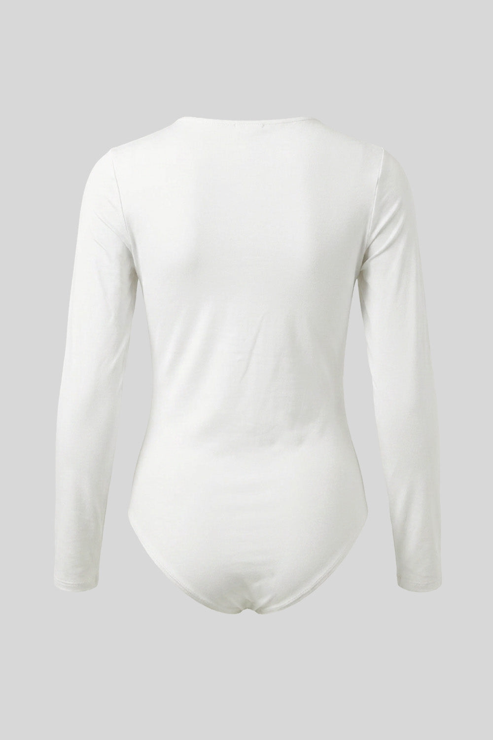 body mujer cuello asimetrico bl 0684 BL-0684 ivory Xuss imagen 4