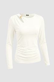 blusa mujer en punto bl 0687 BL-0687 ivory Xuss imagen 2
