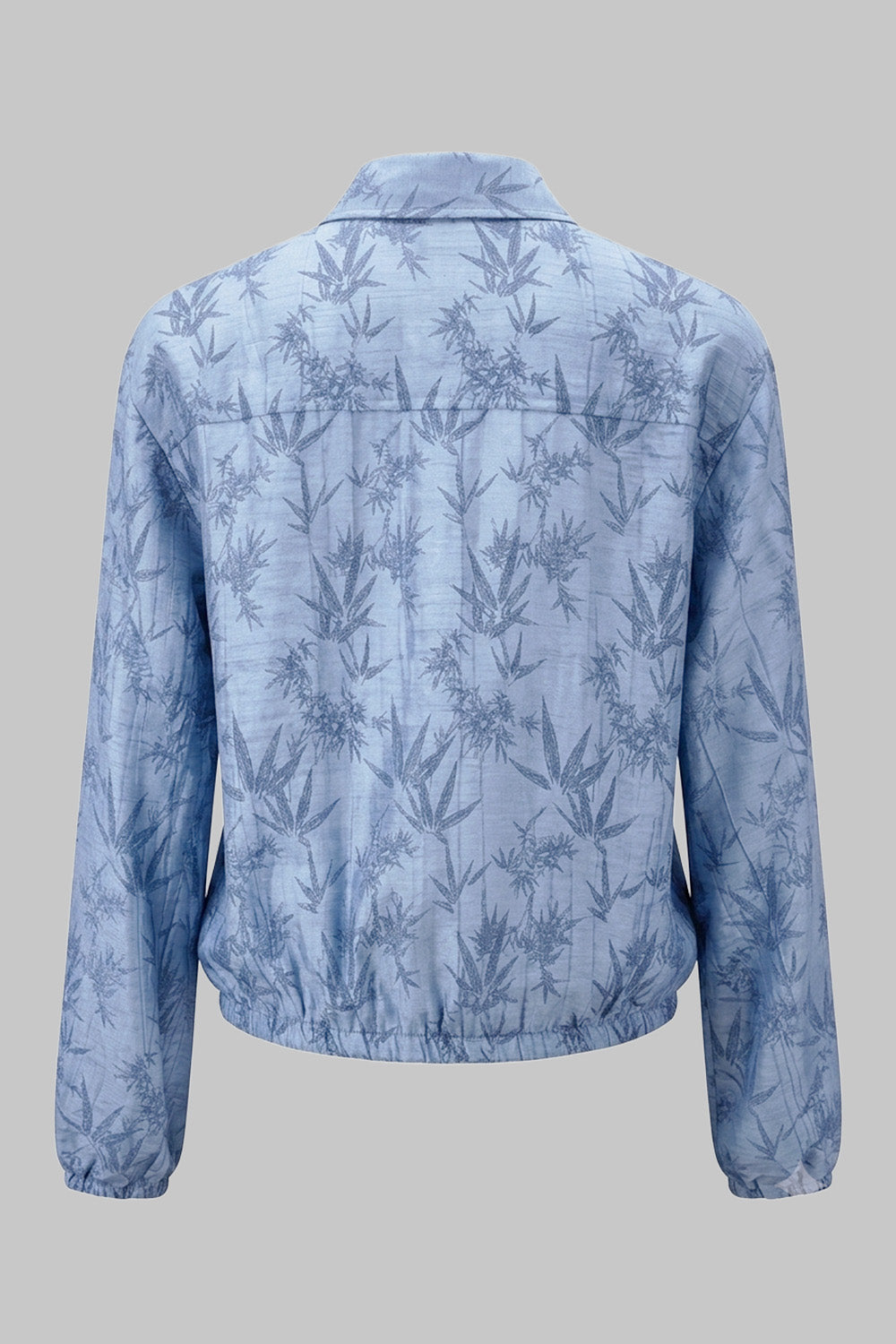camisa mujer con encauchado bl 0690 BL-0690 azul acero Xuss imagen 4