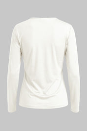blusa mujer manga larga bl 0700 BL-0700 ivory Xuss imagen 4