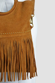 bolso en ante mediano 4246 beige Xuss imagen 4