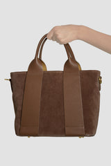 Bolso mediano ante y piel
