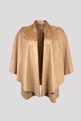 Capa mujer en tela suede