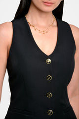 Chaleco mujer escote V