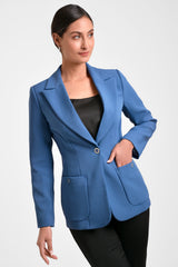 Blazer mujer recto crepé