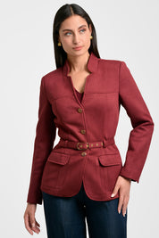 chaqueta CQ-0107 vinotinto Xuss imagen 2