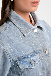 chaqueta G22903 azul claro Xuss imagen 5
