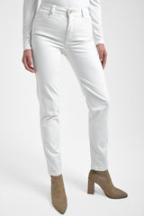 Jean mujer en drill color ivory
