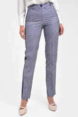 Pantalón mujer largo chino color azul navy