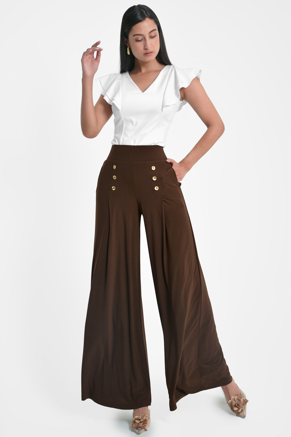 pantalon PA-0253 cocoa Xuss imagen 1
