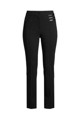 Pantalón mujer en punto color negro
