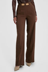 Pantalón mujer silueta palazzo de tiro alto