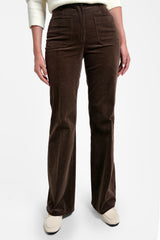 Pantalón mujer clasico color cocoa