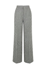 Pantalón mujer tipo paño color gris