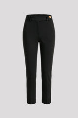 Pantalón mujer con pretina cruzada