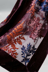 Pashmina mujer en terciopelo