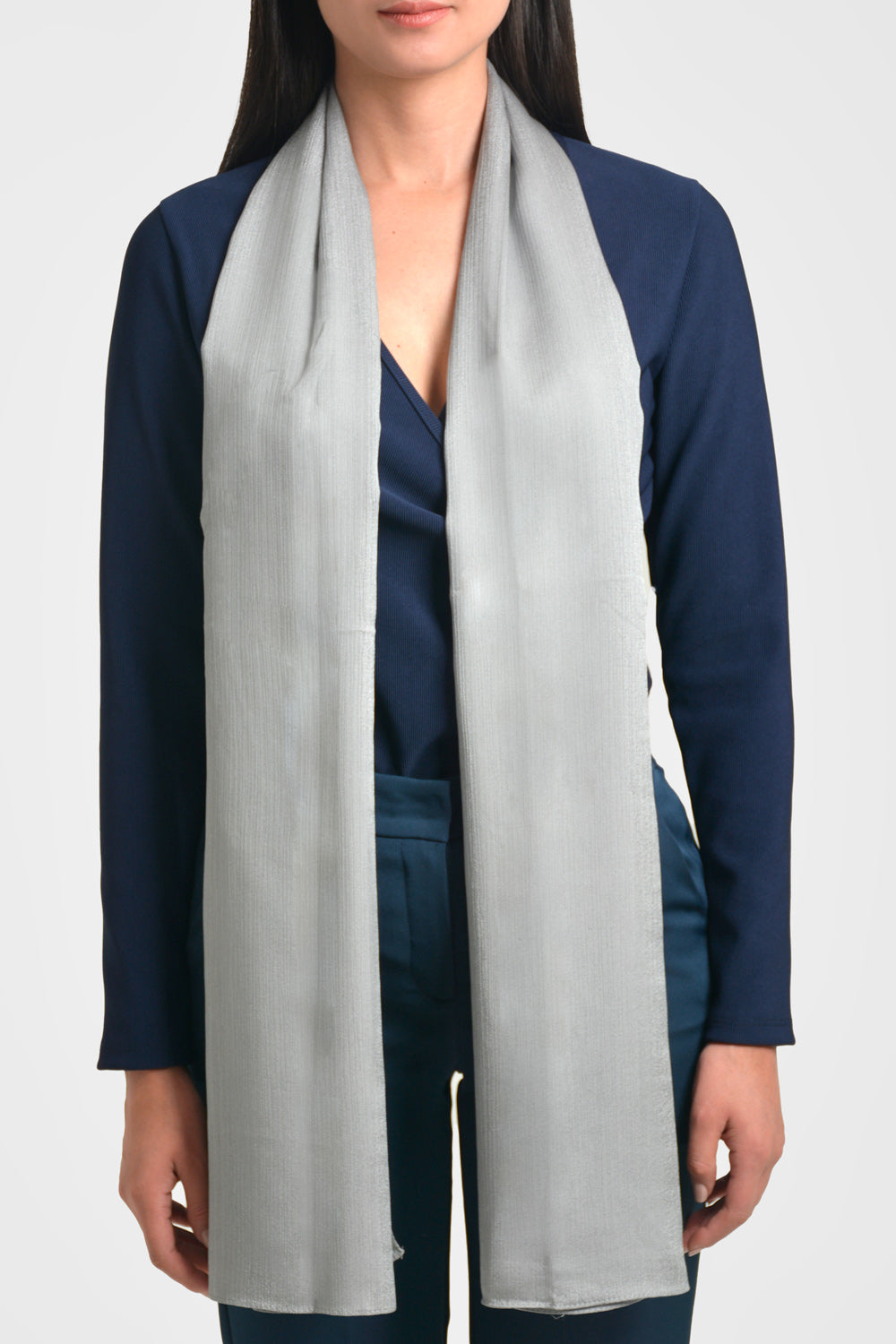 pashmina mujer con efecto lurex lvsc 169 LVSC-169 gris Xuss imagen 1