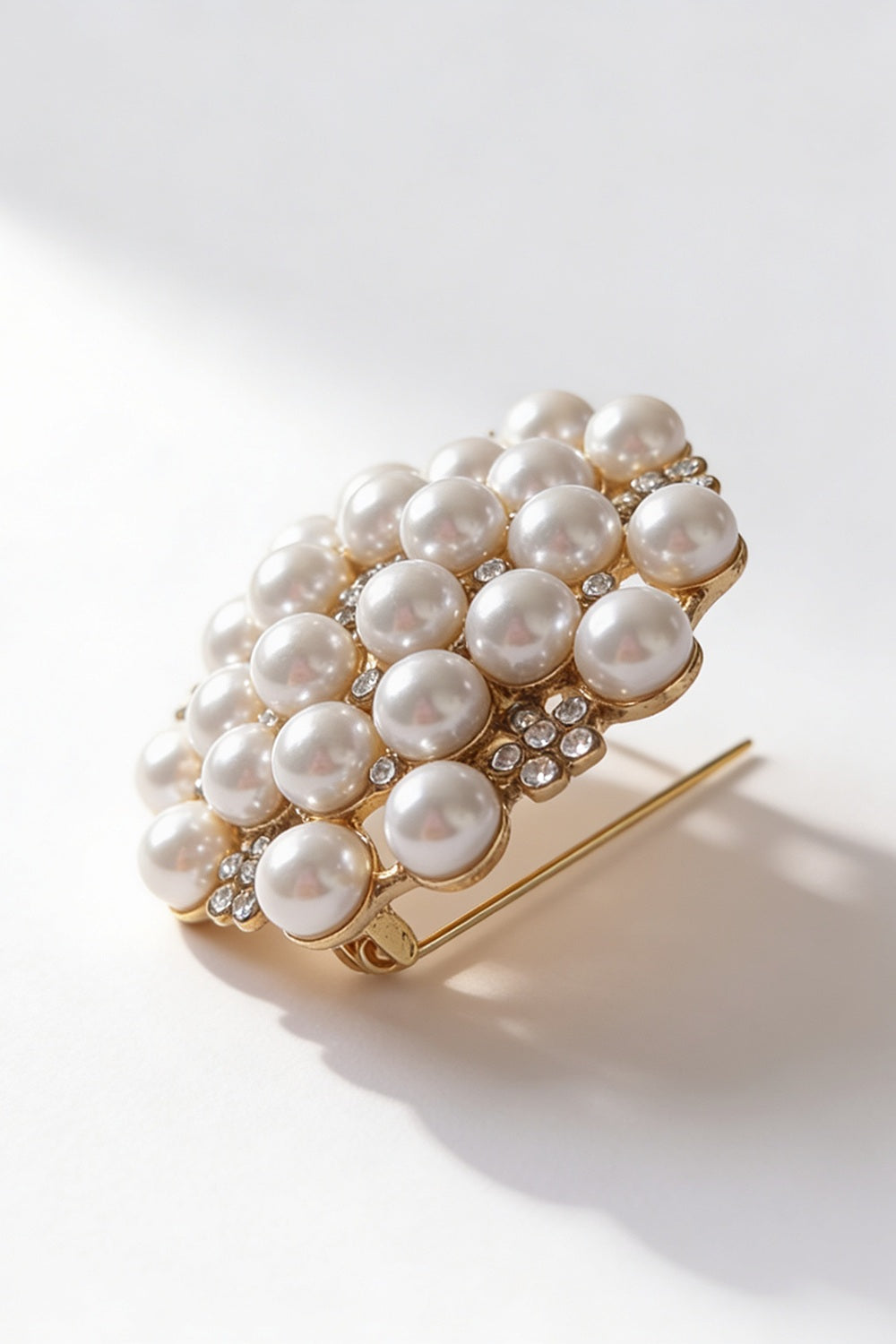 prendedor mujer perlas y brillantes xs 0029 XS-0029 blanco Xuss imagen 3