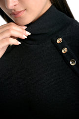Jersey mujer en punto color negro