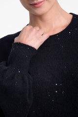 Saco mujer jersey color negro