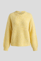 Saco mujer en lanilla color amarillo pastel